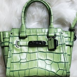 Rare Green Mini croc purse
